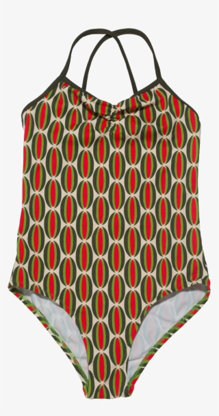 Slice Of Watermelon Print Swimsuit For Girls High End #5684811