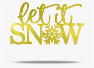 Let It Snow Steel Wall Sign #5685059