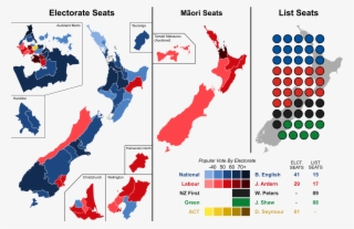 New Zealand 2017 Election Results Map - 2017 Nz Election Results #5687614