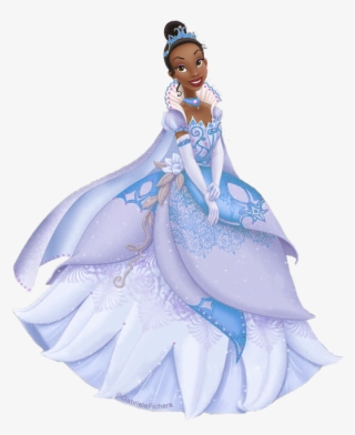 Princess Tiana In Her New Winter Blue Dress - Disney Princess Tiana Winter #5687681