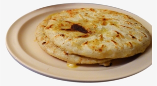 One Crispy Taco And One Cheese Pupusa, Served With - Bhakri #5690022
