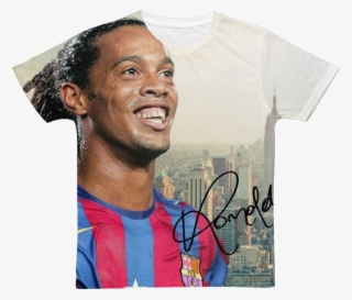 Ronaldinho ﻿classic Sublimation Adult T-shirt - خلفيات رونالدينو #5690764