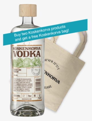 Koskenkorva Vodka - Lemon Lime Yarrow Flavoured Vodka #5691010