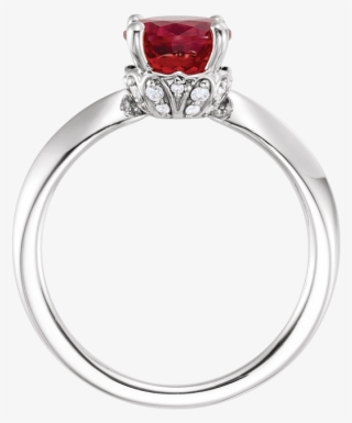 Disney Inspired Engagements 14k White Ruby Diamond - Disney Enchanted Snow White Jewelry #5692047