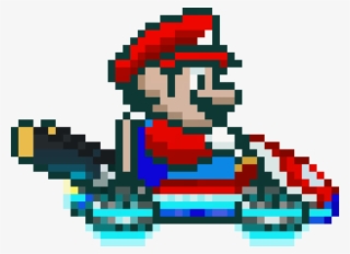 Mario Pixel Png - Super Mario Kart Png #5692386