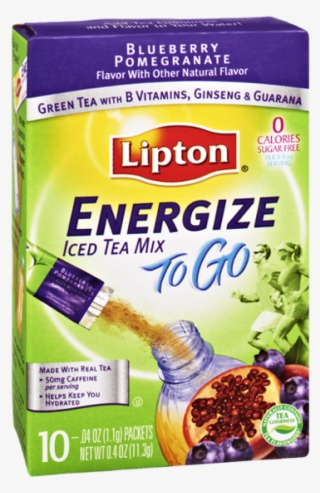 Lipton® Energize To Go Blueberry Pomegranate Sugar - Lipton To Go Iced Tea Mix, Energize, Blueberry Pomegranate #5692702 Lipton® Energize To Go Blueberry Pomegranate Sugar - Lipton To Go Iced Tea Mix, Energize, Blueberry Pomegranate #5692702