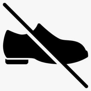 This Icon Depicts A Pair Of Shoes With A Slash Mark - No Shoe Icon #5693475