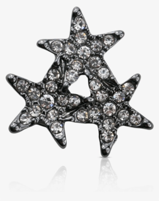 Stars Trio Black - Brooch #5695480
