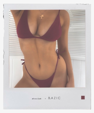 Aura Wine Bikini Top - Lingerie Top #5695481