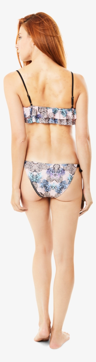 Pineapple Flounce Bikini Top - Photo Shoot #5695760