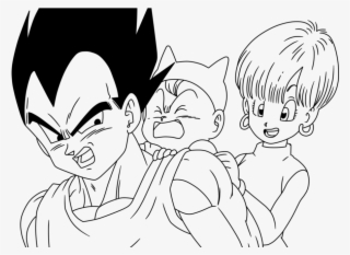 Image Royalty Free Library Bardock Drawing Bulma - Vegeta Y Bulma Para Dibujar #5697459