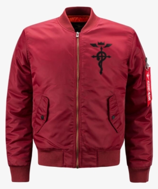 Full Metal Alchemist Edward Elric Bomber Jacket - 2018 Mens Spring Flight Jacket #5699513