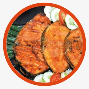 4 King Fish Pieces, Medium To Large Size Thinly Cut - King Fish Fry Png #570466