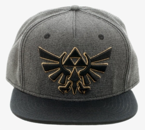 Bioworld - Snapback Cap - Zelda - Gray - Symbol - Front - Zelda Snapback #570813