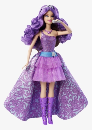 Purple Barbie Doll Png Transparent Image - Barbie Dolls Pop Star #570959