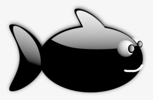 Fried Fish Cartoon Drawing Black And White - Cartoon Fish With No Background #570961