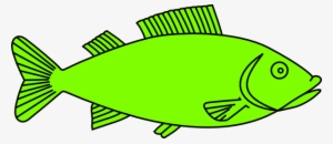 Fried Fish Clipart - Fish Outline #570996