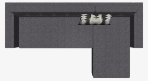 L Sofa Furniture Top View Architecture Cutout Free - Sofa Png Top View Png #571553