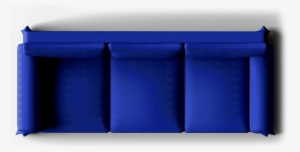 Couch Vector Top View - Blue Sofa Top View Png #572611
