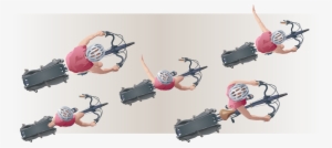 Top View Bicyclist On Xtracycle - Cartoon #572633