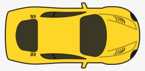 Yellow Racing Car - Car Clipart Top View Png #572656