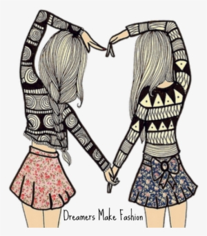 B5es Desenhos Vintage Tumblr Imagens Tumblr Nails Tumblr - Friends Holding Hands Drawing #573067
