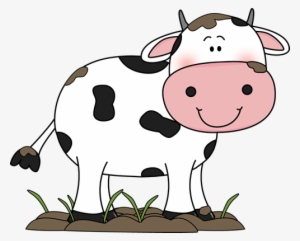Mud Clipart Pig Face - Cow With Flower Embroidery Design #573094