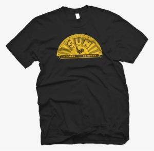 Sun Records Offically Licensed Half Sun Crest Tee-black - Do I Look Like Someone Who Cares #574788