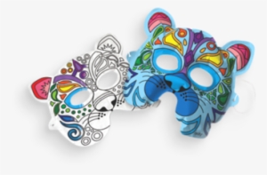 Wild Cat Masks From 3d Colorables - Wild Cat Masks - Set Of 2: 161-008 #574983