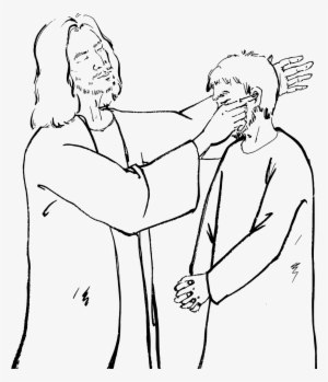 Download Jesus Heals The Deaf Man Coloring Page Clipart - Mark 7 31 37 Colouring Page #575038
