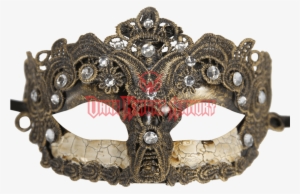 Kayso Lm005b Vintage Bronze Lace Plastic Mask, #575040