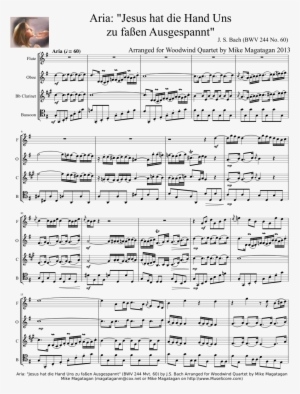 "jesus Hat Die Hand Uns Zu Faßen Ausgespannt" Sheet - Document #575471