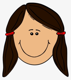 Brown Hair Clipart Cute Cartoon - Cartoon Girl With Black Hair #575714
