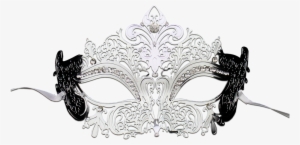 Silver Series Women's Laser Cut Metal Venetian Masquerade #575835
