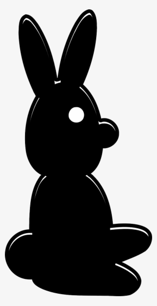 Bunny Rabbit Silhouette - Conejo De Pascua Negro #575886