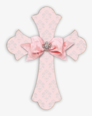 Silver Brocade Cross Rose - Cross #576011