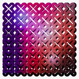 Red Grid Cross Design - Motif #576040