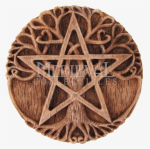 Small Tree Pentacle Plaque - Tree Pentacle #576111