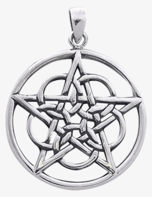 White Bronze Ringed Pentacle Pendant - Pendant #576168