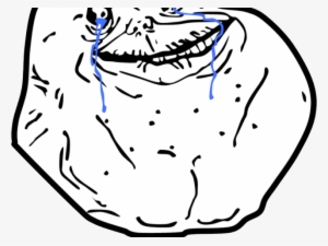 Forever Alone Clipart Troll - Forever Alone Meme Cut Out #576337