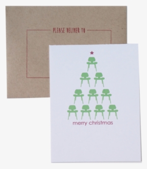 Modern Christmas Card Holiday Cards Eames Chair Card - Interior Design Christmas Cards #576365