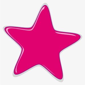 Pink Star Png - Pink Star Clipart #576540
