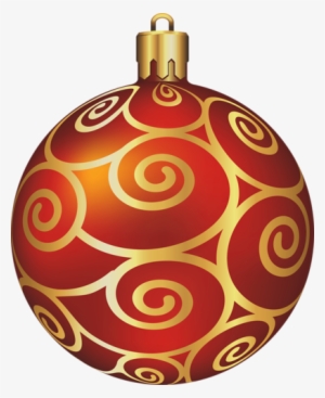 Picture Free Library Red Christmas Ornament Clipart - Esferas De Navidad Png #576684