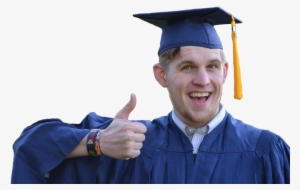 Personhappy Graduate Giving A Thumbs Up #576841