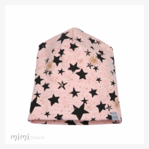 Mimi Beanie Pink Star - Weicher Sweat Mit Sternen Und Glitzer In Gold Auf Grauem #577119 Mimi Beanie Pink Star - Weicher Sweat Mit Sternen Und Glitzer In Gold Auf Grauem #577119
