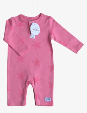 Pink Star Baby Body Suit - One-piece Garment #577657