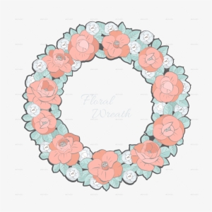 Floral Wreath Color Floral Wreath Color - Circle #577776