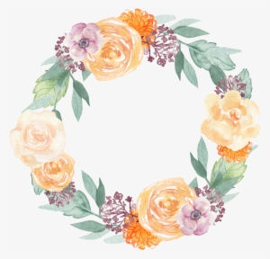 Wreath Flower Flowers Floral Ftesticker Watercolor - Spring Flowers Watercolor Set Free #578007