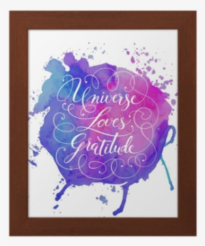 Hand-drawn Calligraphy Lettering On A Watercolor Background - Fondos Con Fraces Para Cuadros #578704