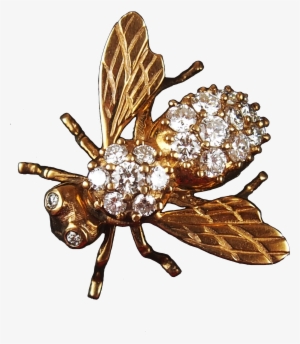 Honey Brooch K Gold - Beetle Brooches Jewelry Png Transparente #578849